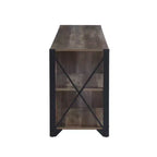 Industrial TV Stand for TVs Up to 55 Inches with Open Shelves