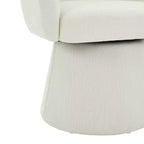 Mid-Century Modern Swivel Corduroy Accent Chair