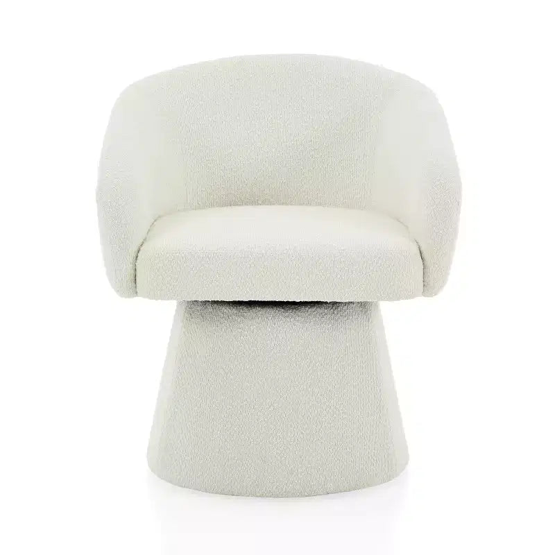 Mid-Century Modern Swivel Corduroy Accent Chair