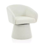 Mid-Century Modern Swivel Corduroy Accent Chair