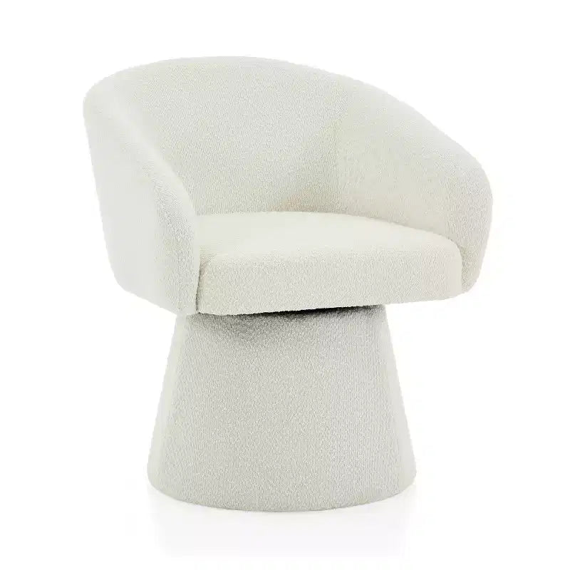 Mid-Century Modern Swivel Corduroy Accent Chair