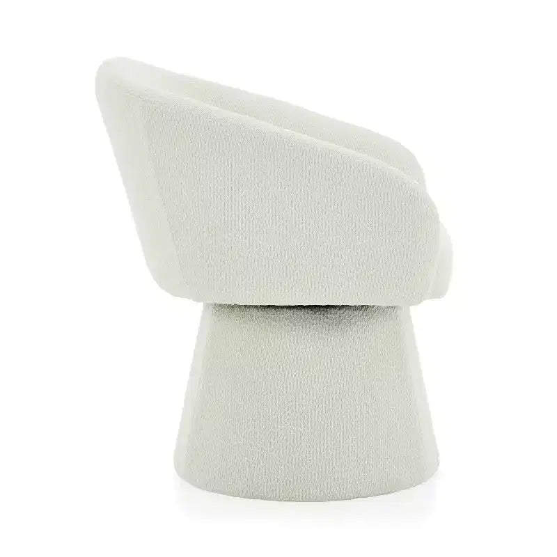 Mid-Century Modern Swivel Corduroy Accent Chair