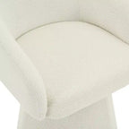 Mid-Century Modern Swivel Corduroy Accent Chair