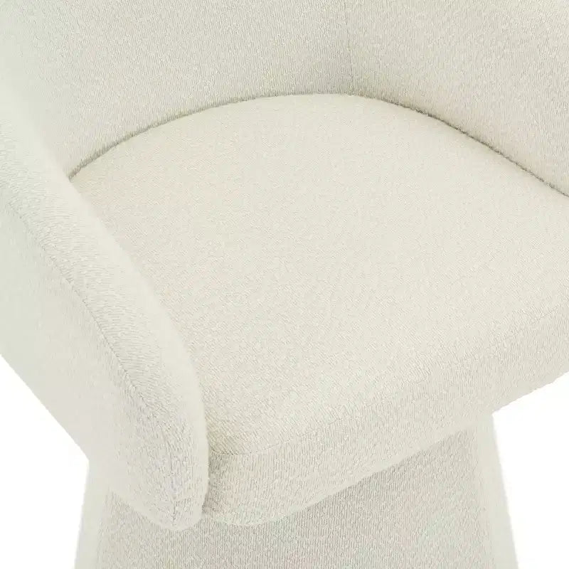 Mid-Century Modern Swivel Corduroy Accent Chair
