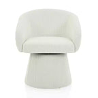 Mid-Century Modern Swivel Corduroy Accent Chair