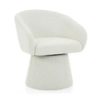Mid-Century Modern Swivel Corduroy Accent Chair