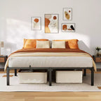 Metal Bed Frame with Screwless Assembly – King Size
