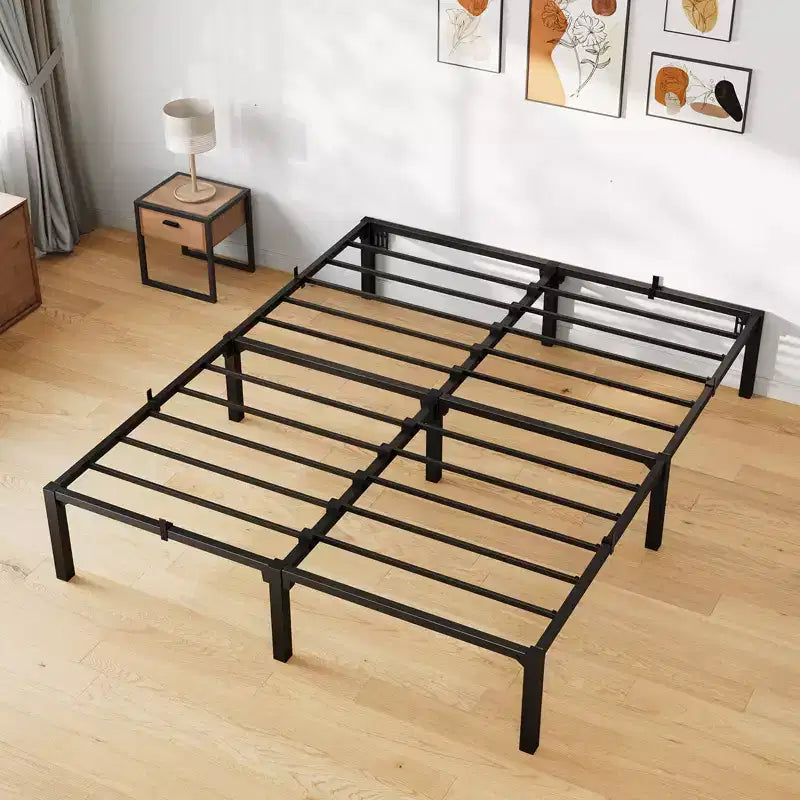 Metal Bed Frame with Screwless Assembly – King Size