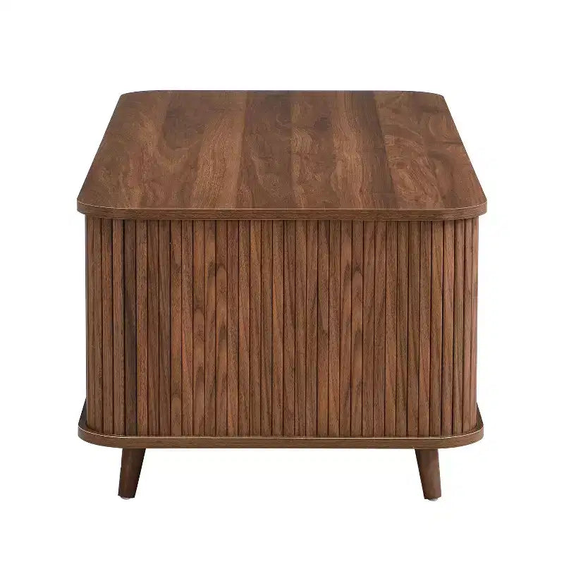 Nova Sliding Door Storage Coffee Table with Adjustable Shelves