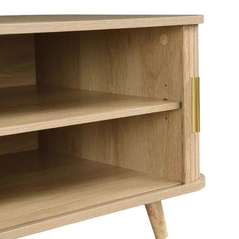Nova Sliding Door Storage Coffee Table with Adjustable Shelves