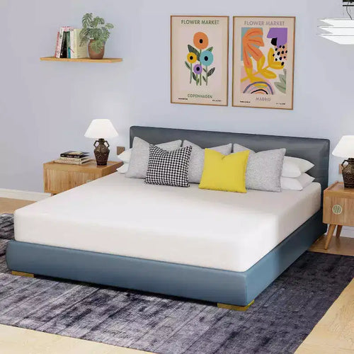 BestMassage 6 Inch Mattress Bamboo Charcoal Memory Foam Mattress Medium Firm Mattress CertiPUR-US Certified