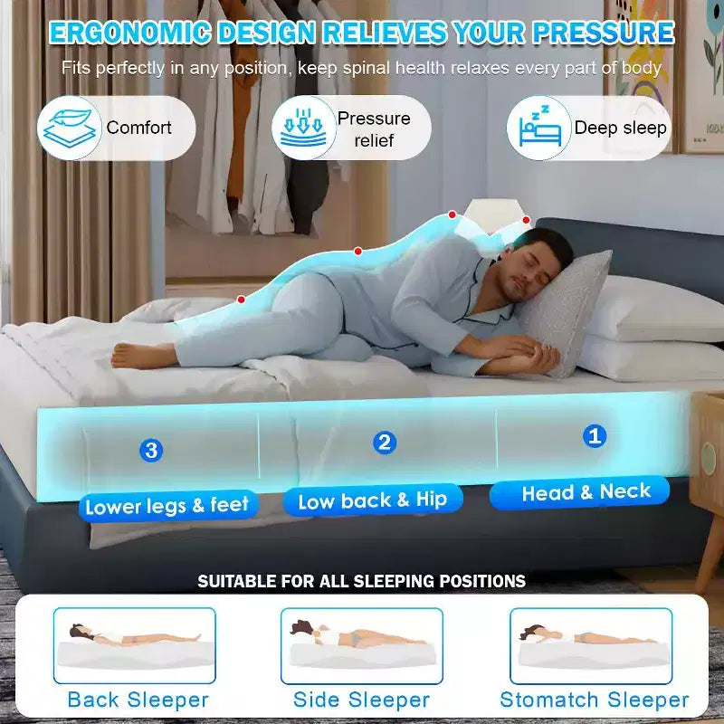 6 Inch Bamboo Charcoal Memory Foam Mattress – Medium Firm, CertiPUR-US Certified