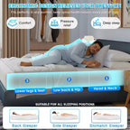 6 Inch Bamboo Charcoal Memory Foam Mattress – Medium Firm, CertiPUR-US Certified