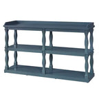 Entryway Console Table with 3-Tier Open Storage and Column-Style Legs