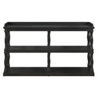 Entryway Console Table with 3-Tier Open Storage and Column-Style Legs