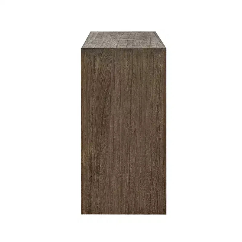 Modern Console Table with Paulownia Veneer Top, 59" Entryway Accent Table for Foyer and Living Room