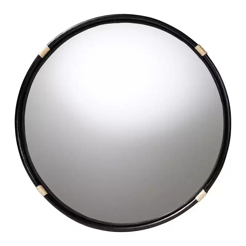Round Rattan Wall Mirror