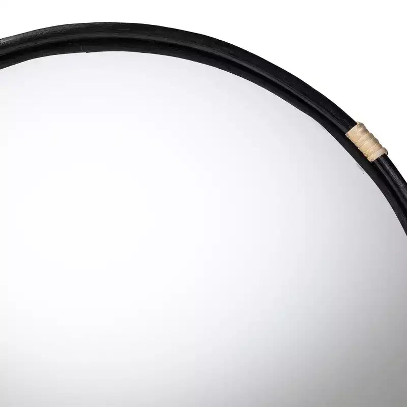 Round Rattan Wall Mirror