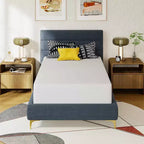 12 Inch Bamboo Charcoal Memory Foam Mattress, Medium Firm, CertiPUR-US Certified