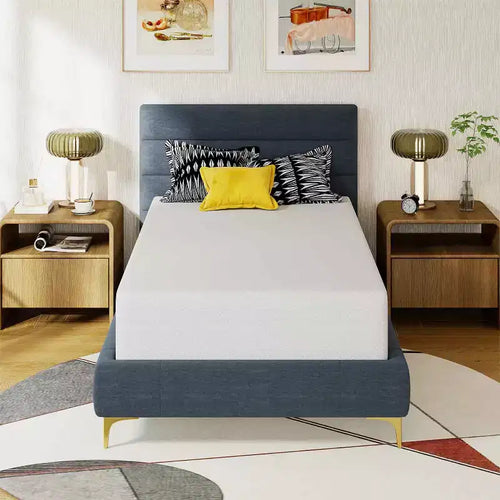12 Inch Bamboo Charcoal Memory Foam Mattress, Medium Firm, CertiPUR-US Certified
