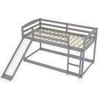 Twin over Twin Bunk Bed with Slide and Ladder