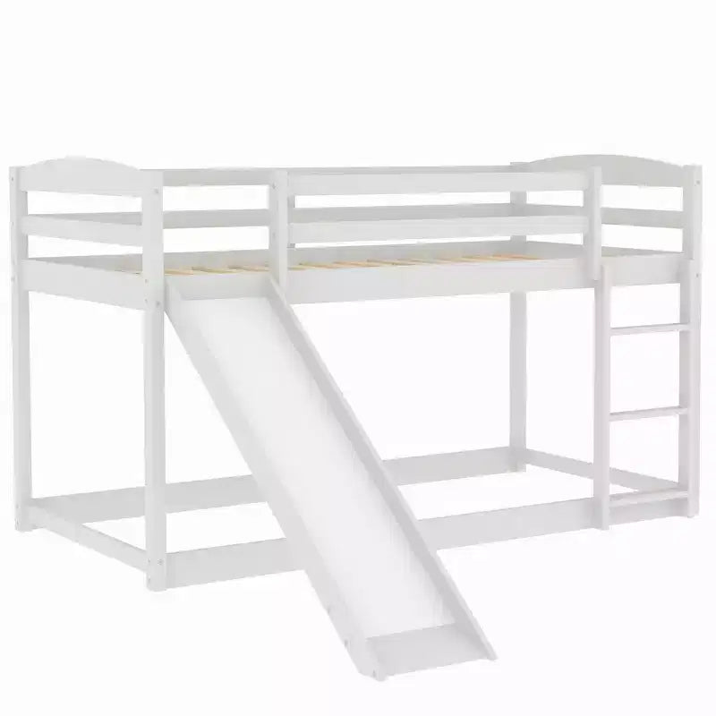 Twin over Twin Bunk Bed with Slide and Ladder