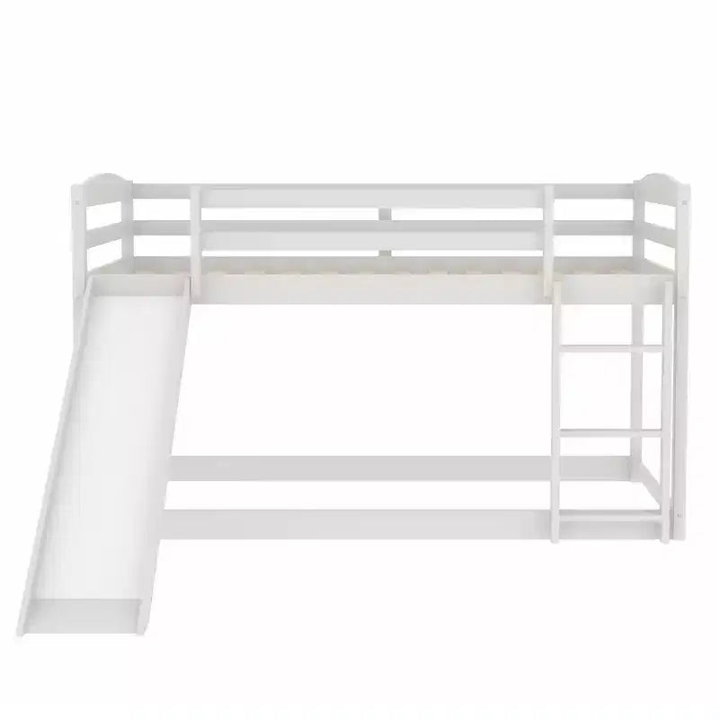 Twin over Twin Bunk Bed with Slide and Ladder