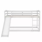 Twin over Twin Bunk Bed with Slide and Ladder
