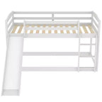 Twin over Twin Bunk Bed with Slide and Ladder
