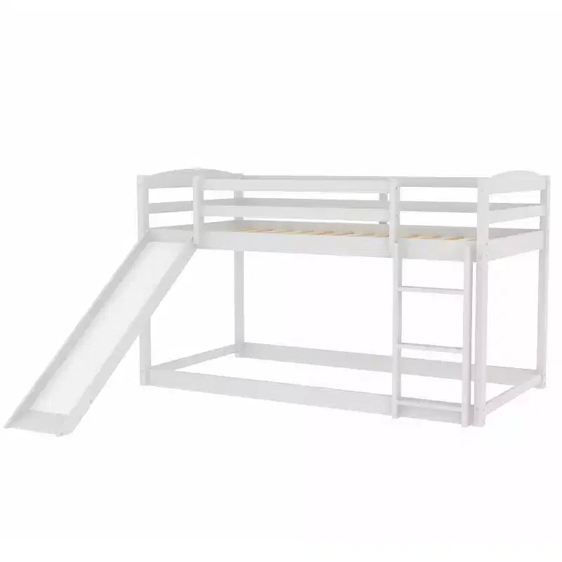 Twin over Twin Bunk Bed with Slide and Ladder