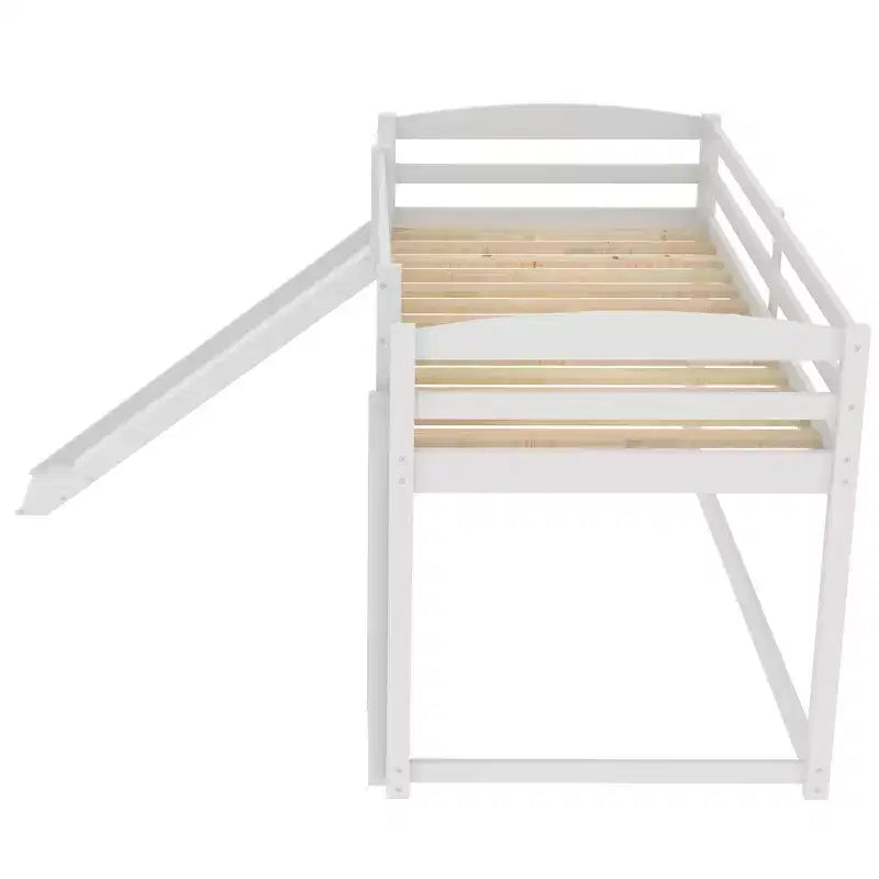 Twin over Twin Bunk Bed with Slide and Ladder