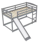 Twin over Twin Bunk Bed with Slide and Ladder