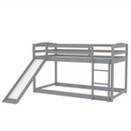 Twin over Twin Bunk Bed with Slide and Ladder