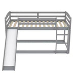 Twin over Twin Bunk Bed with Slide and Ladder