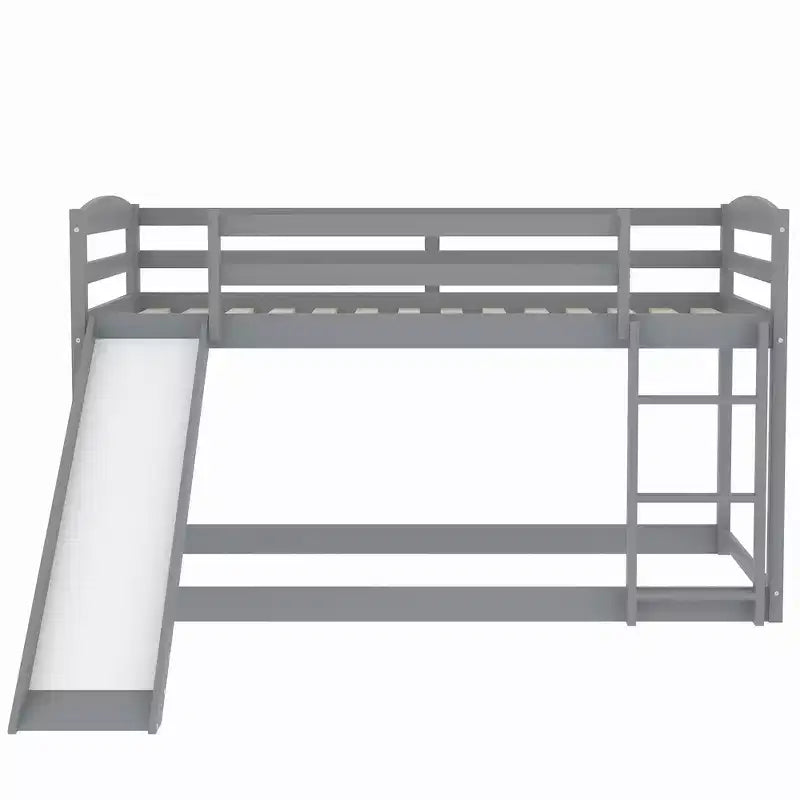 Twin over Twin Bunk Bed with Slide and Ladder
