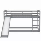 Twin over Twin Bunk Bed with Slide and Ladder