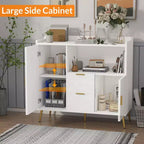 40-Inch Kitchen Cabinet with Microwave Shelf, Drawers and Storage