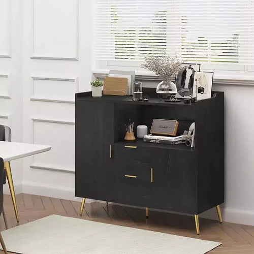40-Inch Kitchen Cabinet with Microwave Shelf, Drawers and Storage