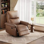 360 Swivel Rocker Recliner Chair with Padded Armrest and Deep Seat