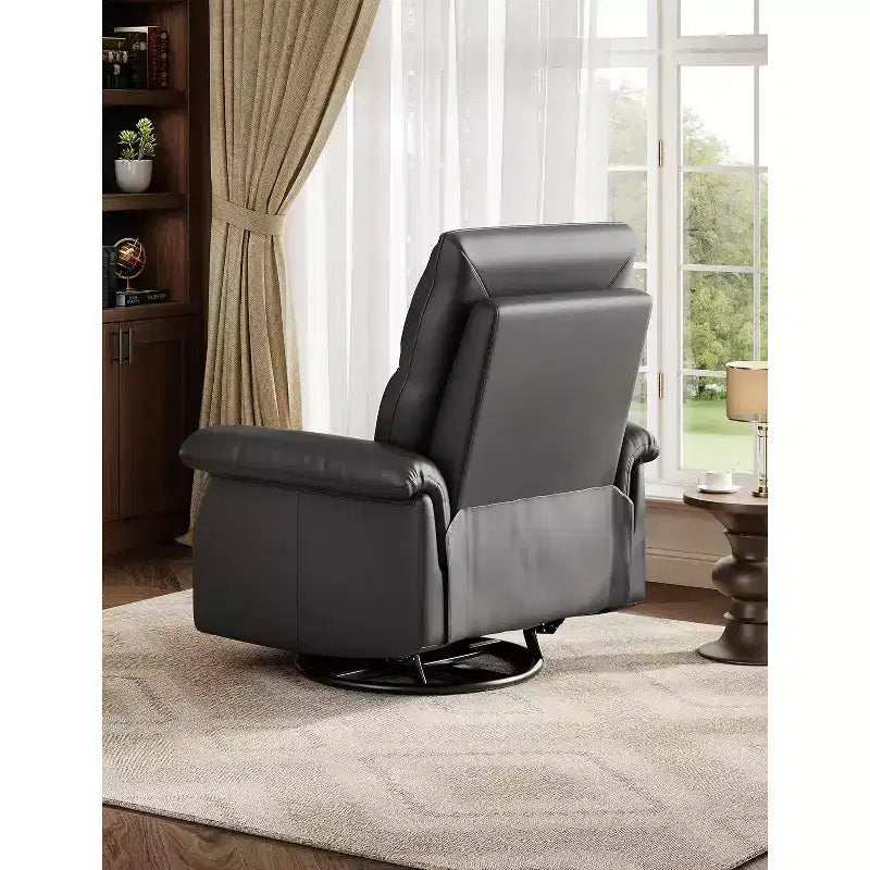 360 Swivel Rocker Recliner Chair with Padded Armrest and Deep Seat