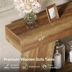 70.9" 2-Tier Console Table with Open Storage Shelf for Entryway, Hallway and Living Room
