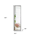 Freestanding Full Length Mirror with Black Metal Frame
