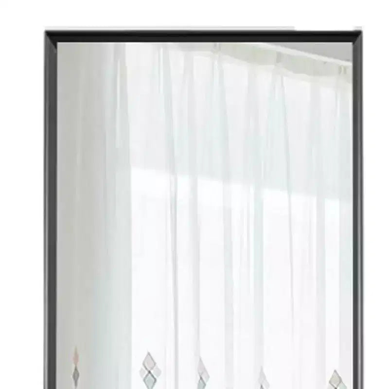 Freestanding Full Length Mirror with Black Metal Frame