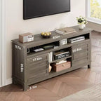 TV Stand with Adjustable Shelves for TVs Up to 63 Inches