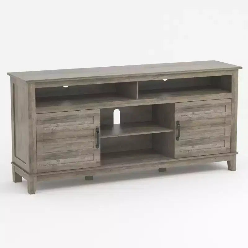 TV Stand with Adjustable Shelves for TVs Up to 63 Inches
