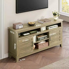 TV Stand with Adjustable Shelves for TVs Up to 63 Inches
