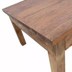 Rectangular Wood Coffee Table with Weathered Finish