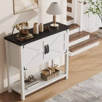 Sideboard Buffet Cabinet with 2 Doors and Shelf – Console Table for Entryway, Living Room and Hallway