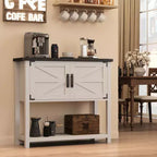 Sideboard Buffet Cabinet with 2 Doors and Shelf – Console Table for Entryway, Living Room and Hallway