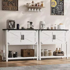 Sideboard Buffet Cabinet with 2 Doors and Shelf – Console Table for Entryway, Living Room and Hallway